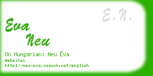 eva neu business card